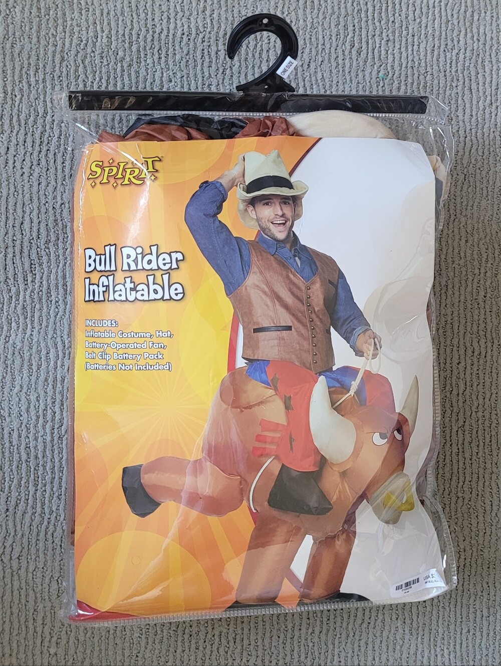 Inflatable Rodeo Bull Rider Costume - Picture 2 of 5